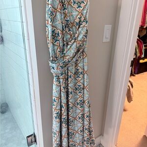 Elegant Patterned Maxi Dress